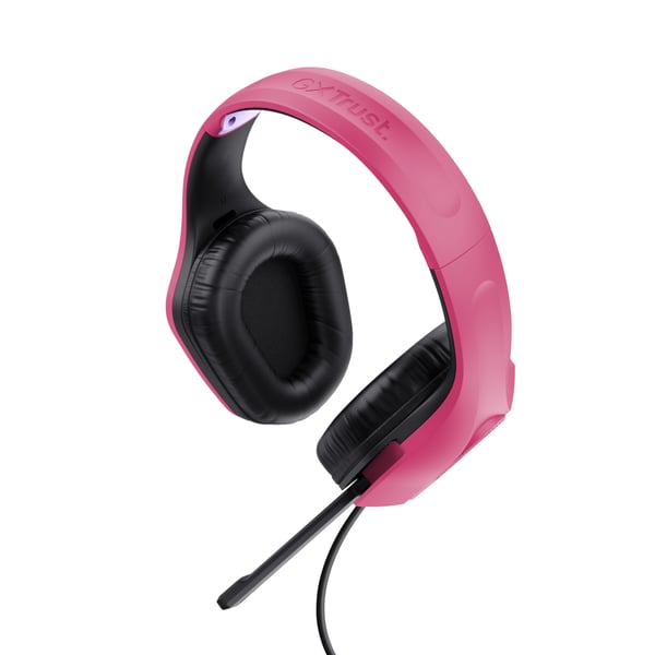 Trust GXT 415P Zirox Headset Kabel Huvudband Spela Rosa