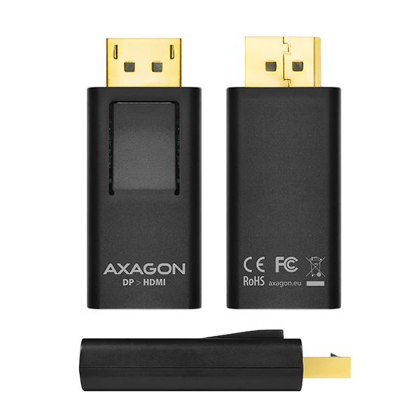 Axagon RVD-HI videokabel adapter DisplayPort HDMI Sort