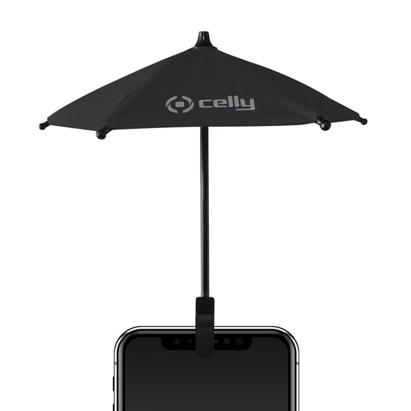 Celly UMBRELLA FOR SMARTPHONE Musta