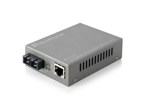 LevelOne FVS-3120 verkon mediamuunnin 100 Mbit/s Yksittäistila Harmaa LevelOne FVS-3120 verkon mediamuunnin 100 Mbit/s Yksittäistila Harmaa