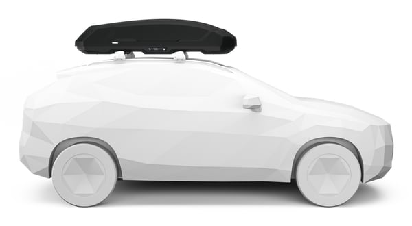Thule Force 3 L Kova suksiboksi Musta