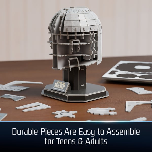 4D Build Star Wars The Mandalorian Helm 3D-palapeli 88 kpl Televisio/Elokuvat