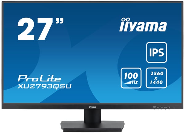 iiyama ProLite XU2793QSU-B7 tietokoneen litteä näyttö 68,6 cm (27") 2560 x 1440 pikseliä Quad HD LED Musta