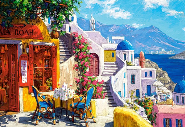 Castorland Afternoon on the Aegean Sea Puslespil 1000 stk Landskab