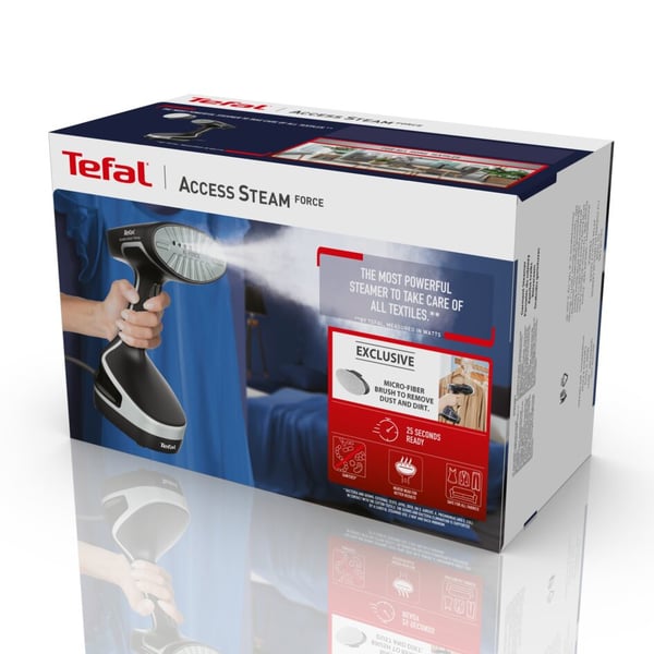 Tefal Acces Steam Force DT8250 Kannettava vaatehöyrystin 0,2 L 2000 W Musta