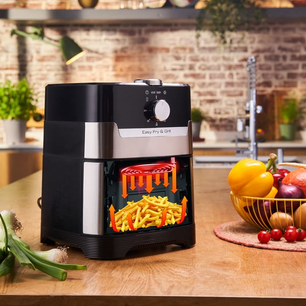 Tefal Easy Fry Grill & Steam FW2018 Single 6,5 l Fristående 1700 W Varmluftsfritös Svart
