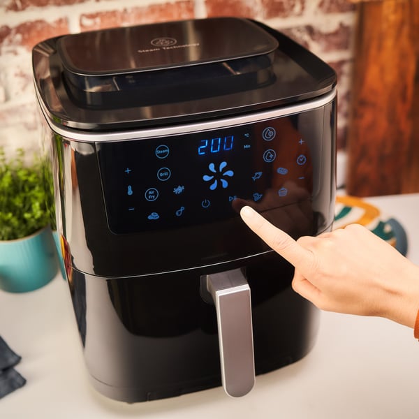 Tefal Easy Fry Grill & Steam FW2018 Single 6,5 l Fristående 1700 W Varmluftsfritös Svart