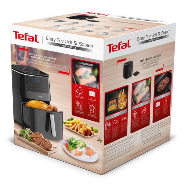 Tefal Easy Fry Grill & Steam FW2018 Single 6,5 l Fristående 1700 W Varmluftsfritös Svart