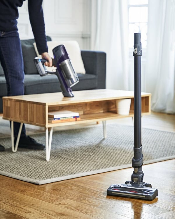 Rowenta RH6838 2-in-1-varsi-imuri Akku Kuiva Pussiton 0,55 L 100 W Purppura, Harmaa