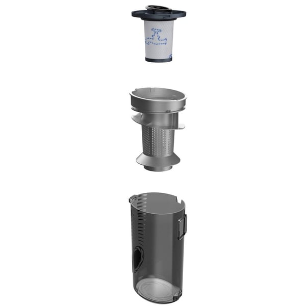 Rowenta RH6838 2-in-1-varsi-imuri Akku Kuiva Pussiton 0,55 L 100 W Purppura, Harmaa