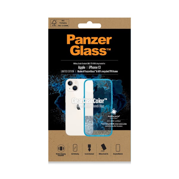 PanzerGlass ® ClearCaseColor™ iPhone 13 - Bondie Blue