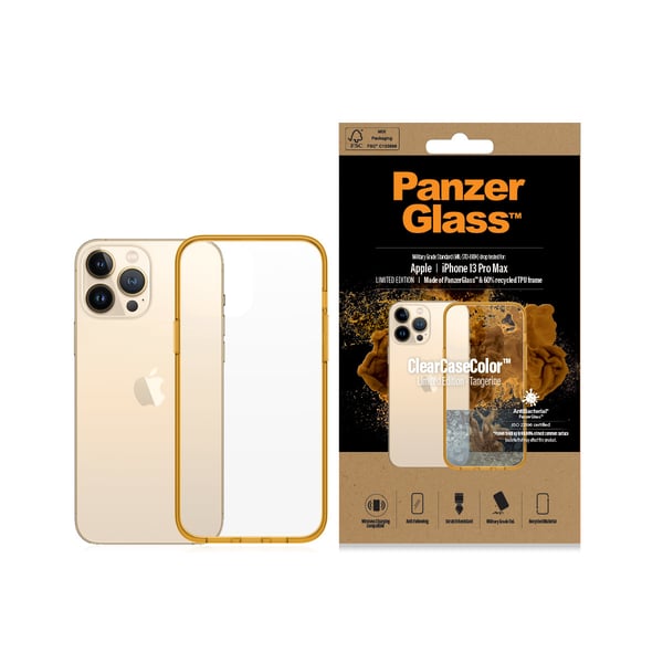 PanzerGlass ® ClearCaseColor™ iPhone 13 Pro Max - Tangerine