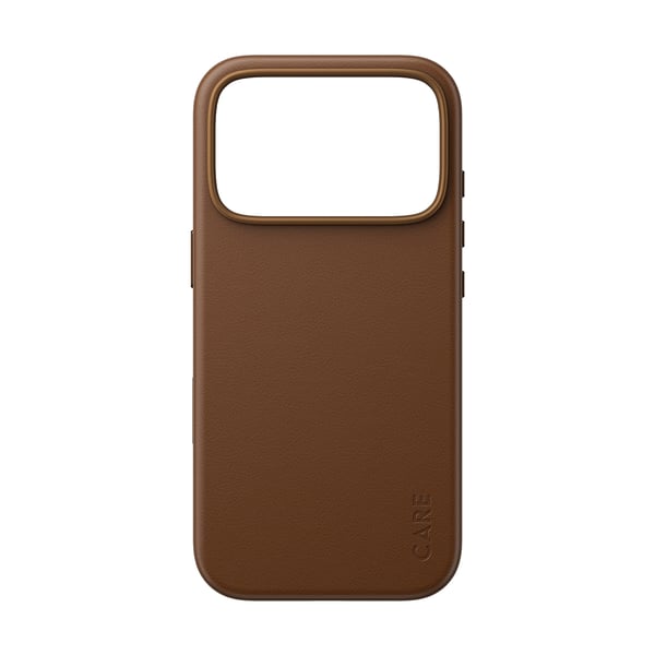 PanzerGlass CARE™ by ® Solo Vegan Leather Case Brown w. MagSafe iPhone 2026 Pro | 17 Pro mobiltelefonfodral Mobilskal Brun