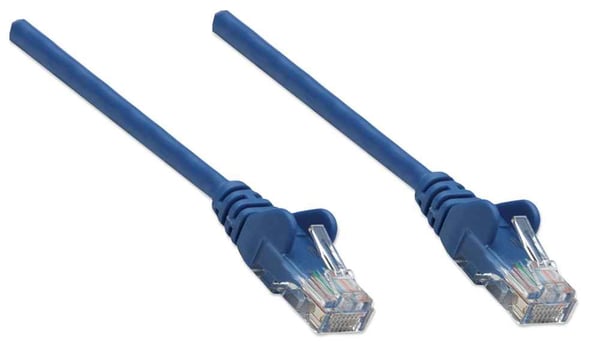 Intellinet 319775 verkkokaapeli Sininen 3 m Cat5e U/UTP (UTP)