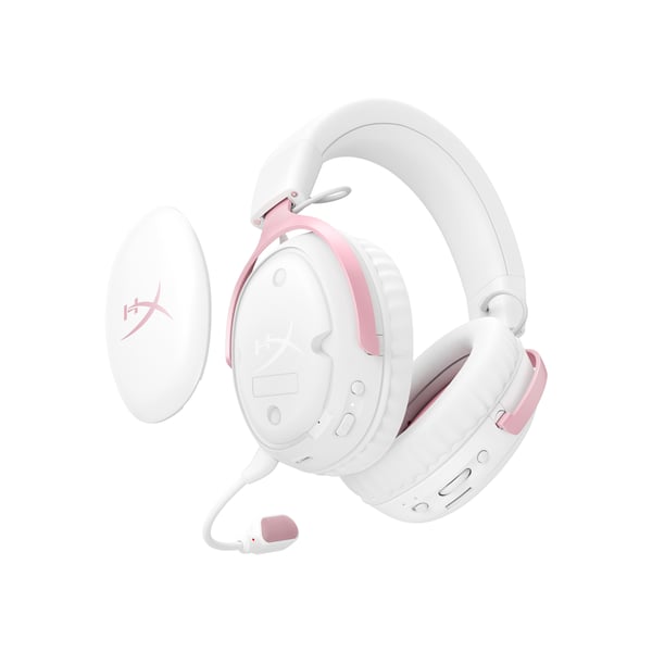 HyperX Cloud III S - Wireless Gaming Headset (White/Pink)