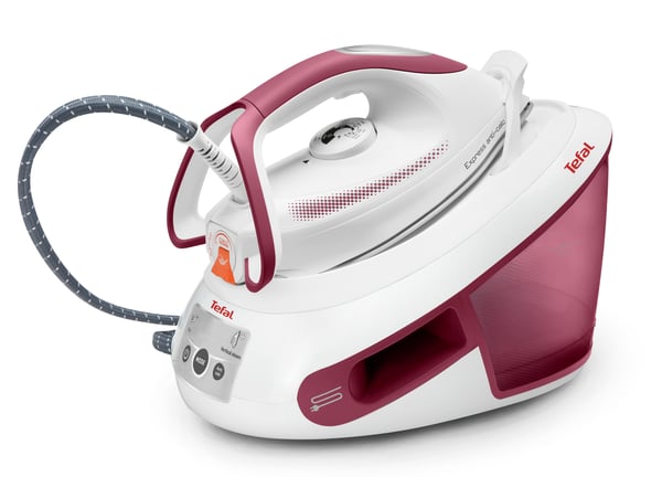 Tefal Express Anti-Calc SV8012 2800 W 1,8 L Durilium Airglide-sålplade Hvid, Lilla