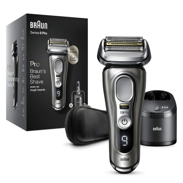 Braun Series 9 Pro 9465CC Folie shaver Trimmer Sort, Sølv