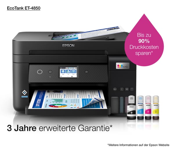 Epson EcoTank ET-4850 Inkjet A4 4800 x 1200 dpi 33 sider pr. minut Wi-Fi