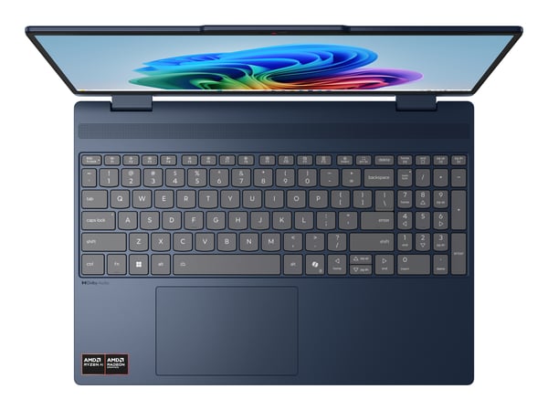 Lenovo IdeaPad 5 2-in-1 15AGP11 Copilot+ PC AMD Ryzen AI 5 430 Hybrid (2-i-1) 38,9 cm (15.3") Berøringsskærm WUXGA 16 GB DDR5-SDRAM 512 GB SSD Wi-Fi 7 (802.11be) Windows 11 Home Blå Tysk
