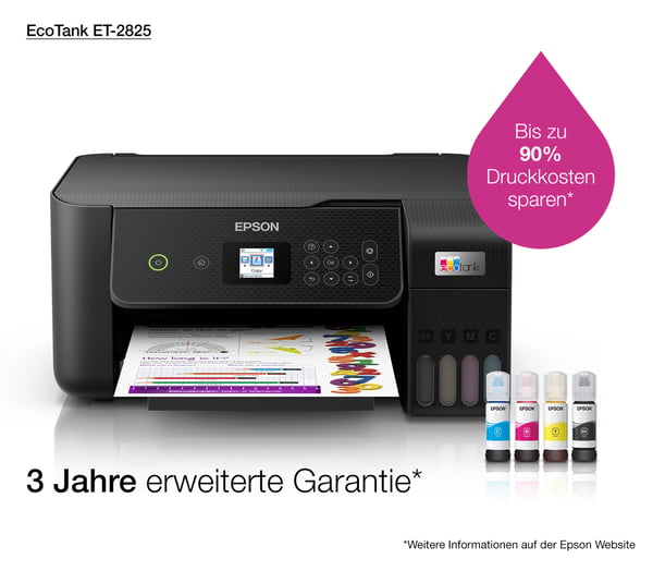 Epson EcoTank ET-2825 Inkjet A4 5760 x 1440 dpi 33 sider pr. minut Wi-Fi