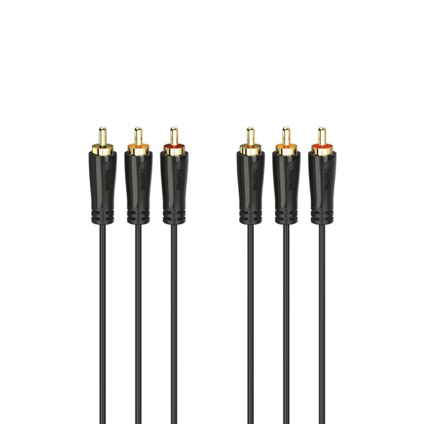 Hama 00205150 lydkabel 1,5 m 3 x RCA Sort