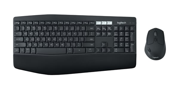 Logitech 920-008219 näppäimistö Sisältää hiiren Koti RF Wireless + Bluetooth QWERTY englanti Musta