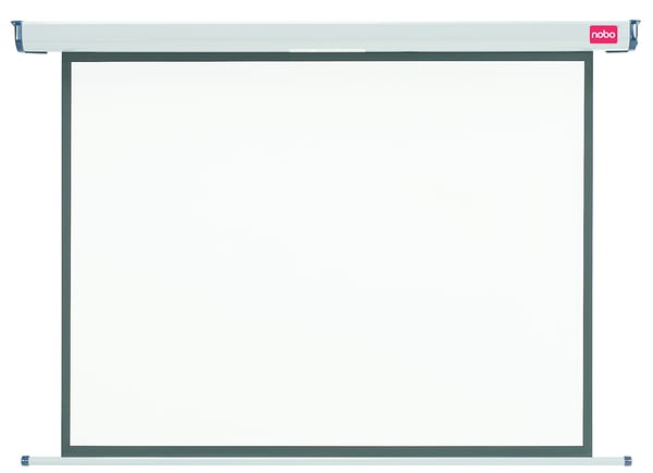 Nobo vægmonteret elektrisk projektionslærred 2400 x 1800 mm 4:3