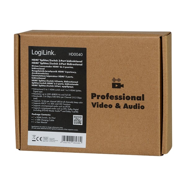 LogiLink HD0040 video-switch HDMI
