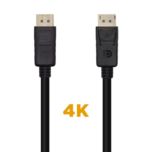 AISENS A124-0455 DisplayPort kabel 1 m Sort