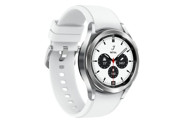 Samsung Galaxy Watch4 Classic 3,05 cm (1.2") OLED 42 mm Digital 396 x 396 pixel Berøringsskærm 4G Sølv Wi-Fi GPS (satellit)