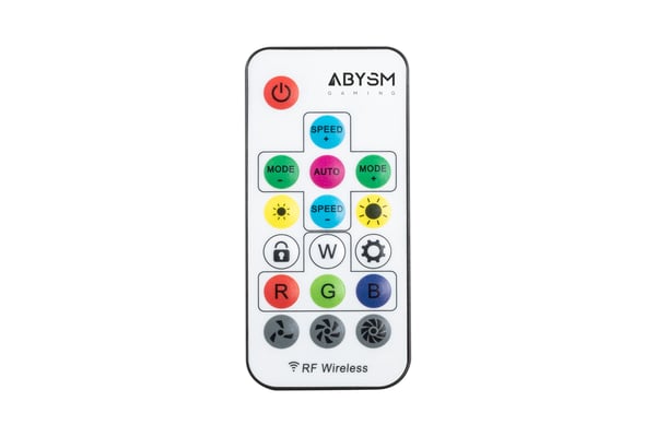 ABYSM Arc Light ARGB 120mm Kit 3 Computerkabinet Ventilator 12 cm Hvid 3 stk