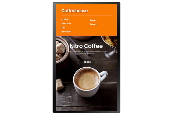Samsung LH24KMATBGC Kioskdesign 60,5 cm (23.8") Wi-Fi 250 cd/m² Full HD Vit Pekskärm 16/7