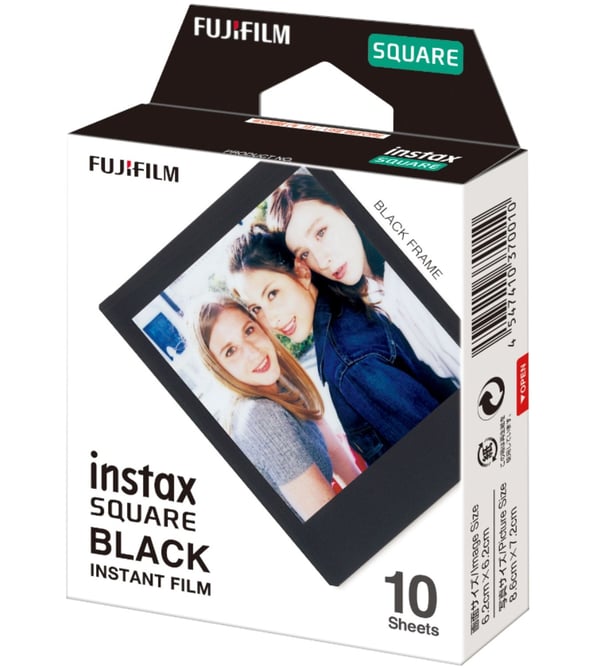Fujifilm Instax Square Black Frame schwarz pikafilmi 10 kpl 62 x 62 mm