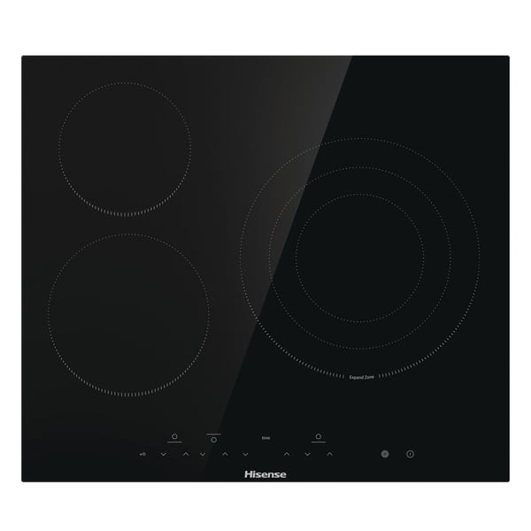 Hisense E6332BSCE kogeplade Sort Indbygget 60 cm Keramisk 3 zone(s)