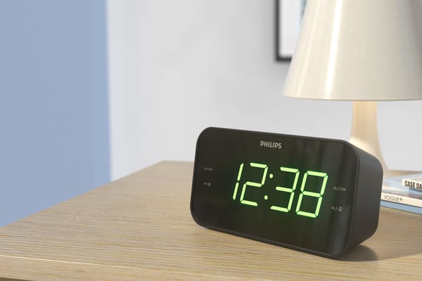 Philips TAR3306/12 vækkeur Digital alarmur Sort