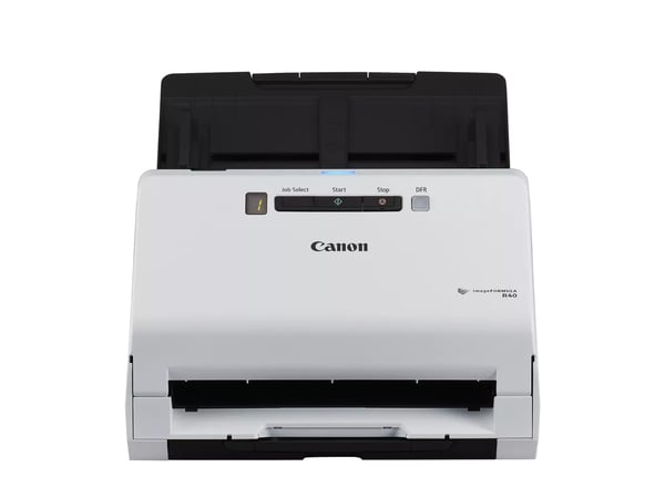 Canon imageFORMULA R40 ADF + Ark-fodret scanner 600 x 600 dpi A4 Sort, Hvid