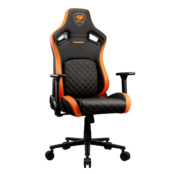 COUGAR CGR-DFL PC gamingstol Polstret vatteret sæde Sort, Orange