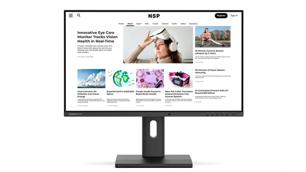 Hannspree Hybri Monitor EB241CJB computerskærm 60,5 cm (23.8") 1920 x 1080 pixel Fuld HD LCD Sort