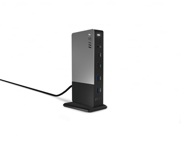MSI USB-C Docking Station Gen 2 USB 3.2 Gen 2 (3.1 Gen 2) Type-C Musta