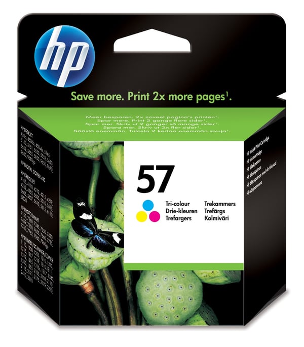 HP 57, alkuperäinen kolmivärinen mustekasetti