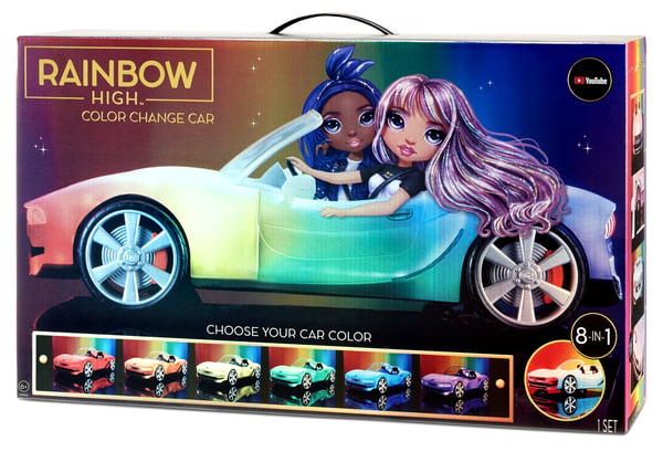 Rainbow High Color Change Car Dukkebil