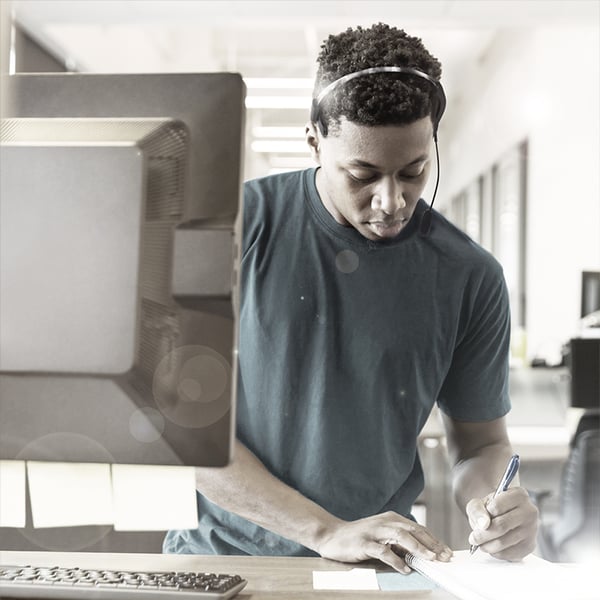 LogiLink BT0059 hörlur och headset Trådlös Huvudband Kontor/callcenter Bluetooth Laddningsställ Svart