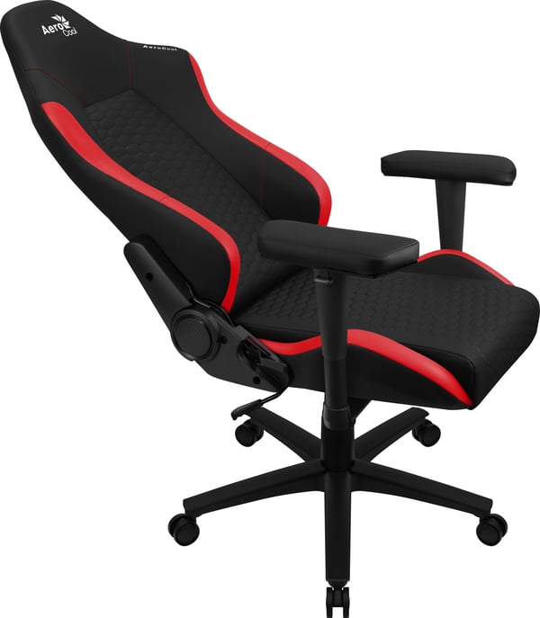 Aerocool CROWNBR videopelituoli Yleispelituoli pehmustettu istuin Musta, Punainen