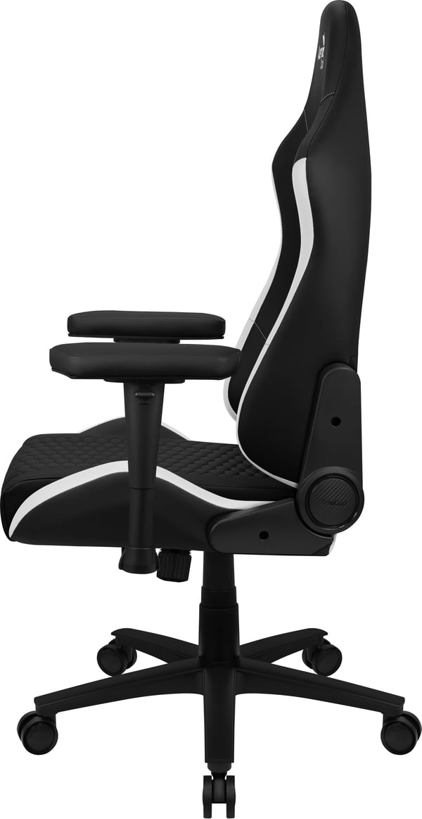 Aerocool CROWNBW datorspelsstol Universal spelstol Stoppad sits Svart, Vit