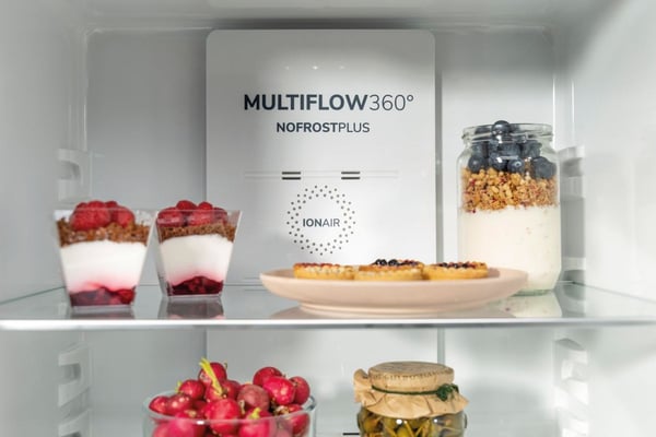 Gorenje NRK6202ES4 Fritstående 331 L Grå, Metallic