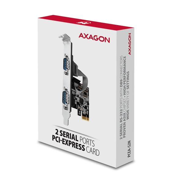 Axagon PCEA-S2N interface-kort/adapter Intern RS-232