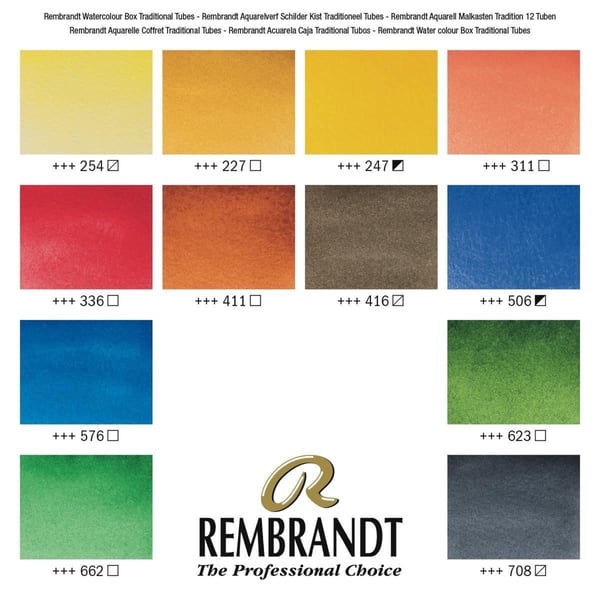 Rembrandt 05840015 harrastemaali Vesivärimaali 60 ml 1 kpl