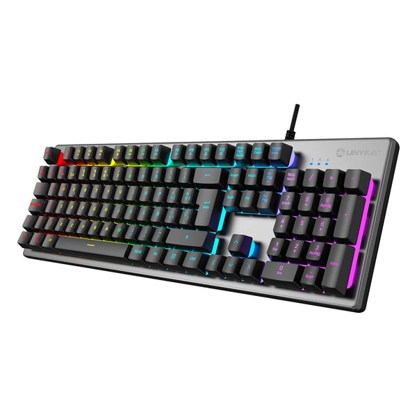 UNYKAch UK505450 tastatur Spil USB QWERTY Portugisisk Grå