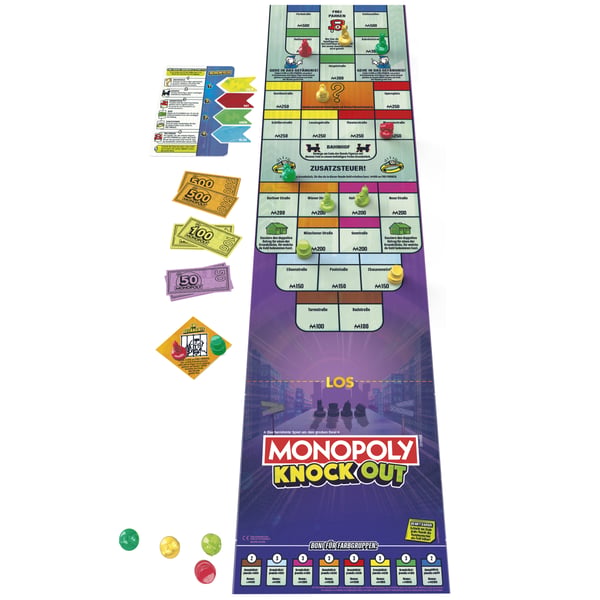 Monopoly Knockout 20 min. Brætspil Økonomisk simulering