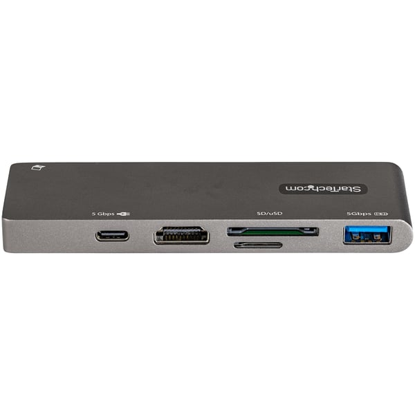 StarTech.com DKT30CMHSDPD kannettavien tietokoneiden telakka ja porttitoistin Telakointi USB 3.2 Gen 1 (3.1 Gen 1) Type-C Musta, Harmaa